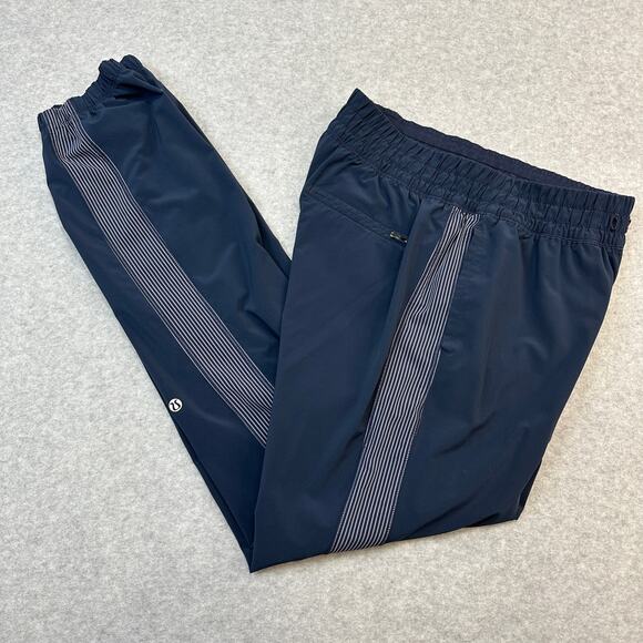 Lululemon Work It Out Track Pants SZ S Wagon Stripe Inkwell Jogger Elastic Waist - Picture 4 of 14